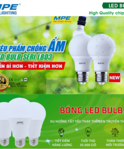 Đặc điểm nổi bật của đèn led bulb LBD3-40V 40W 2800 - 3200K 220V hiệu suất cao