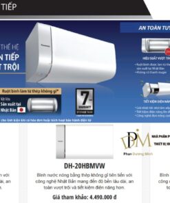 Giá máy nước nóng gián tiếp Panasonic