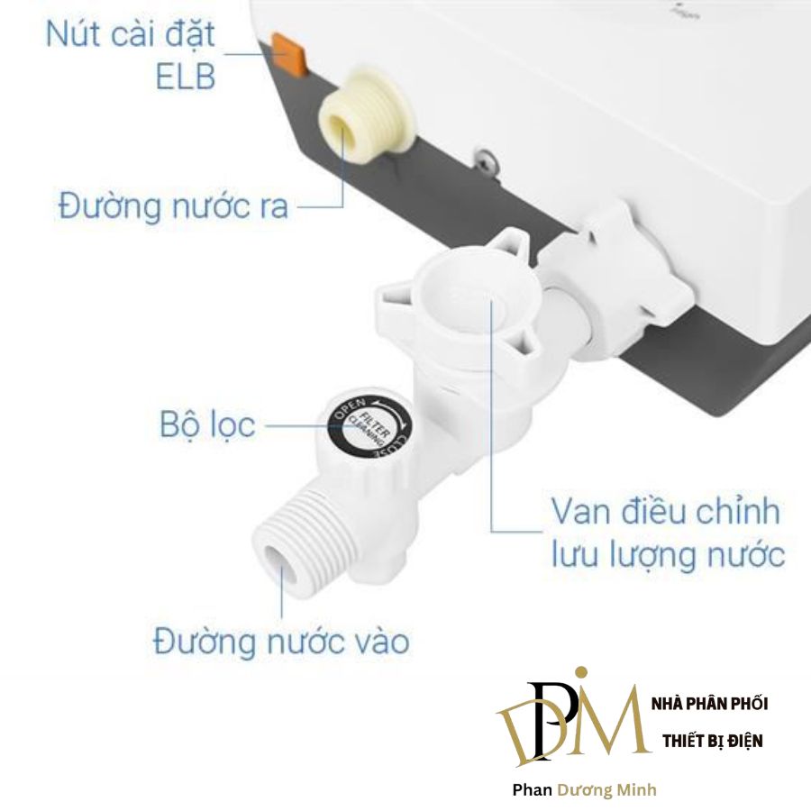 Máy nước nóng trực tiếp Panasonic DH-4VP1VW có bơm Máy nước nóng trực tiếp Panasonic DH-4VP1VW có bơm